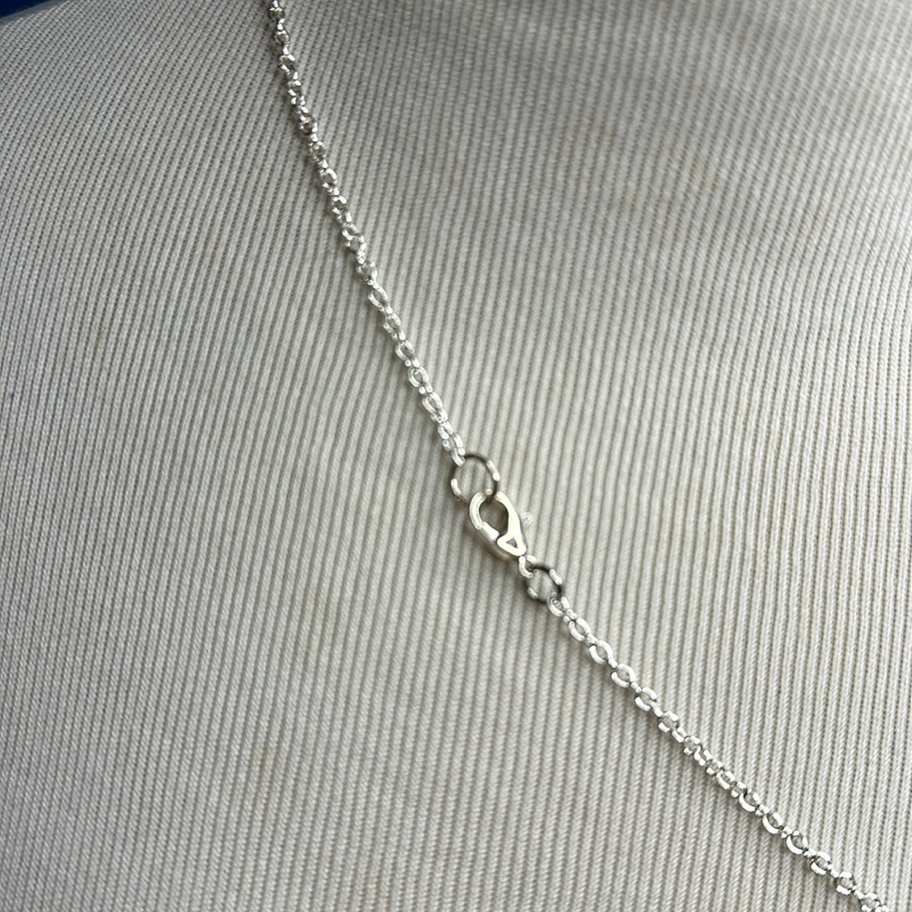 Solitaire pearl necklace #5 - Picture 5 of 8
